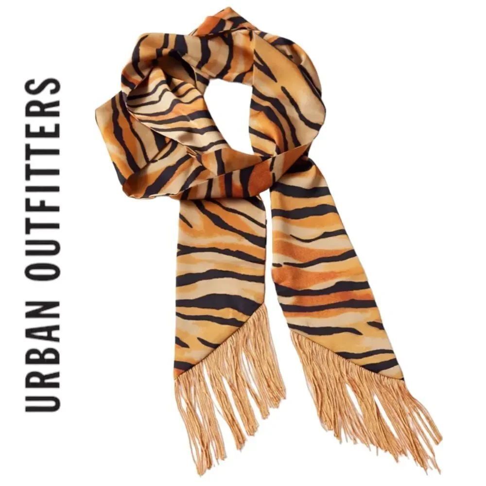 NEW Urban Outfitters UO Fringe Skinny Scarf